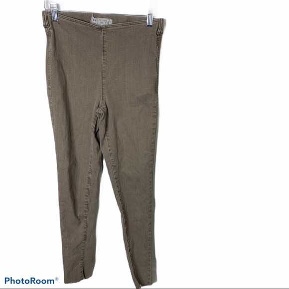 Free People easy going jeggings khaki size 26 - Picture 2 of 9